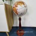 Grote staande decor Globe antiek